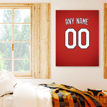 St Louis Jersey Custom Canvas Print Wall Art for Boy Girl Men Women Baseball Personalized Canvas Art